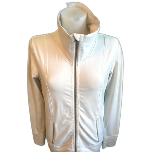 Lululemon Yoga Jacket Polar Cream Women Size 8 - Picture 2 of 5